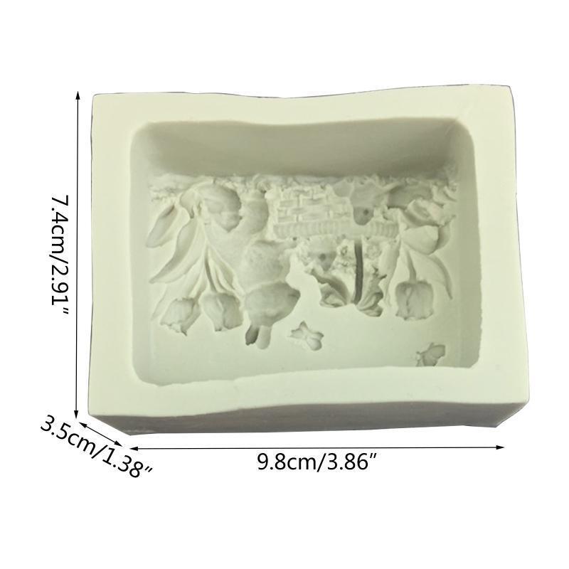 Silicone Mold for Soap Cake Candy Chocolate Making Fondant Mould Forest Theme