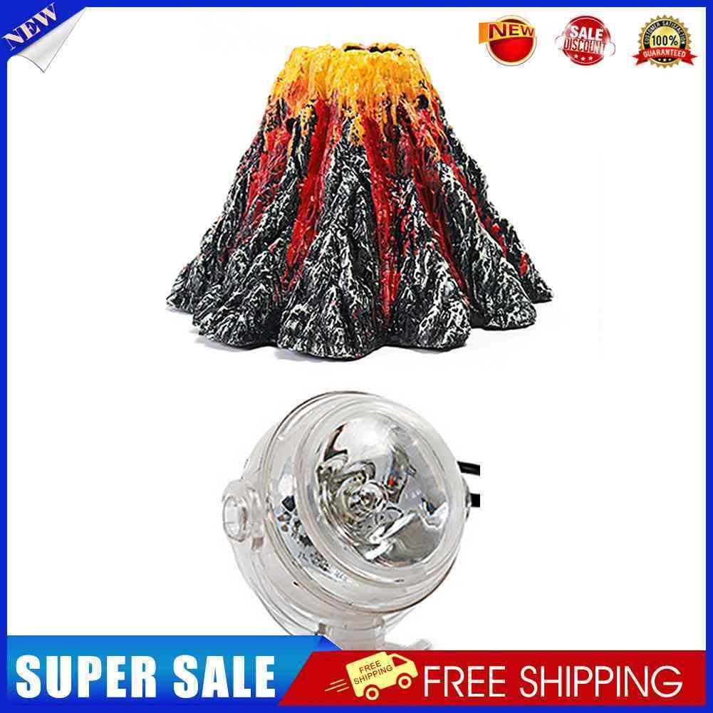 Volcano Shape Aquarium Air Bubble Stone Fish Tank Oxygen Pump Drive Decor
