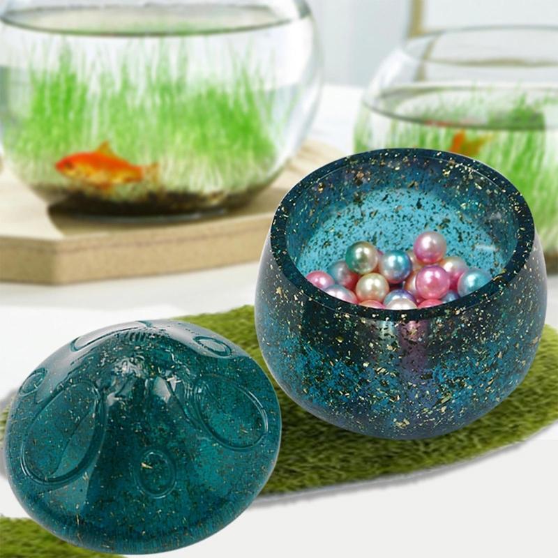 Mushroom Jar Storage Box Mold Jewelry Box Mold Suitable for Soap Candle Holder