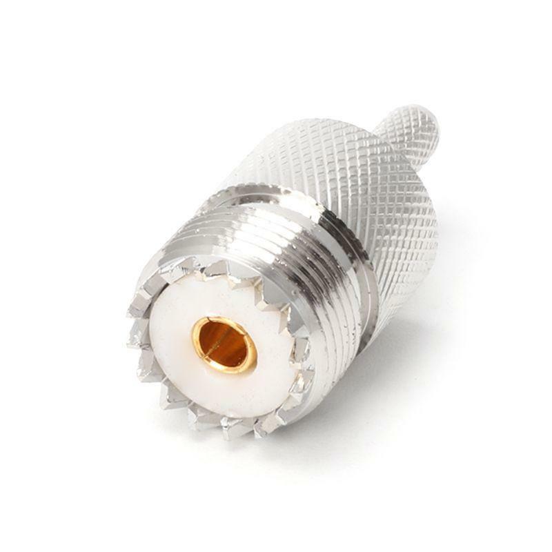 10 Sets UHF Female Jack SO239 Crimp RF Connector Coaxial Adapter For RG58 RG142