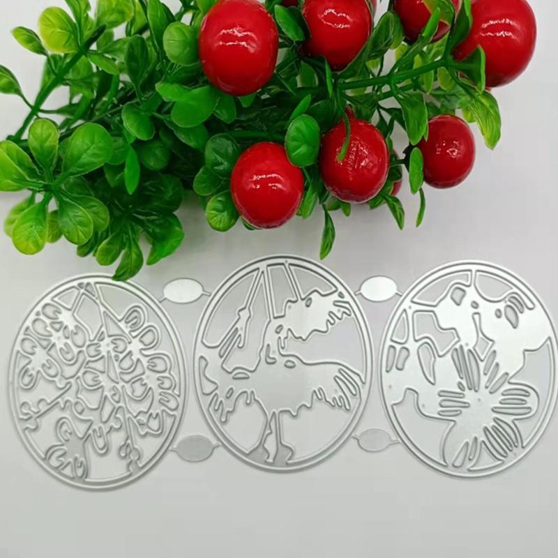 Round Hollow Flowers Cutting Dies Stencil Scrapbooking DIY Album Stamp Paper