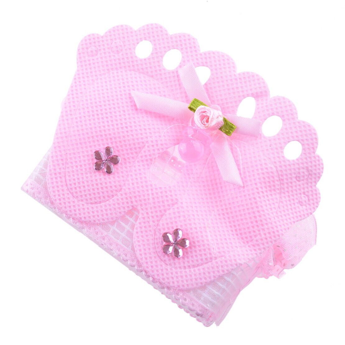 12x Baby Footprint Gift Box Girl Boy Baby Shower Birthday Candy Bags Favour