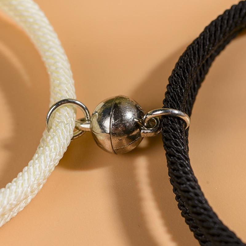 Couples Magnetic Mutual Attraction Bracelets Vows of Eternal Love Charms
