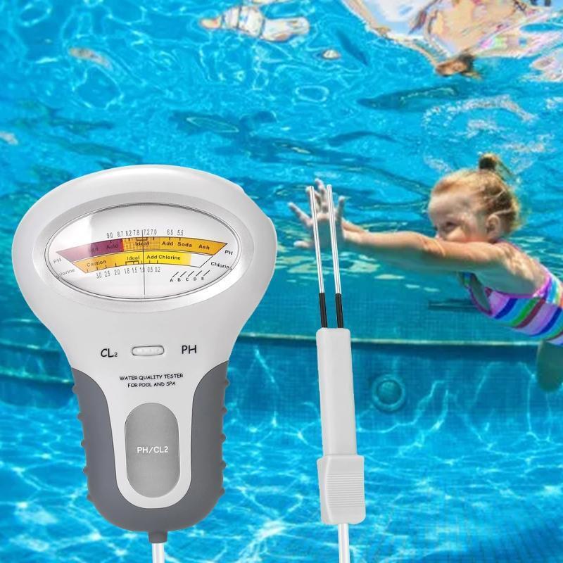 Relaxing Chlorine Meter PH Tester 2 In 1 PH & Chlorine Tester Water Quality Test
