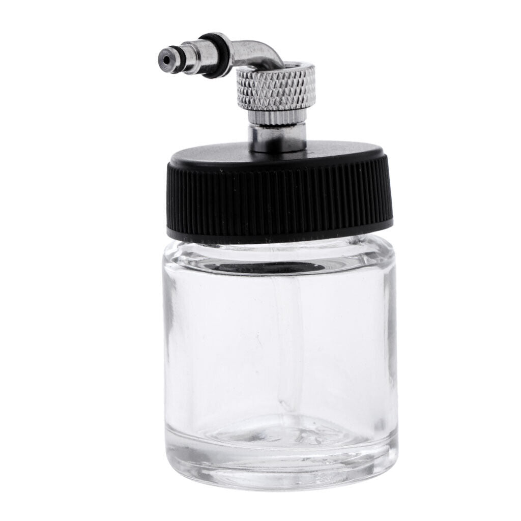 2x Airbrush Empty 22cc  Jar Bottles   Siphon Feed Airbrushes