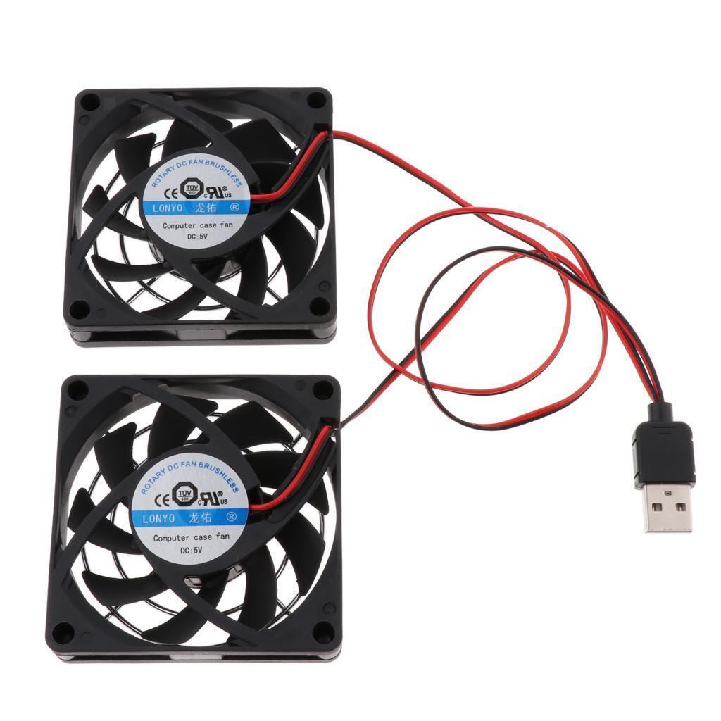 Laptop Desktop Computer Fan USB Port Router Radiator Heatsink Cooling System