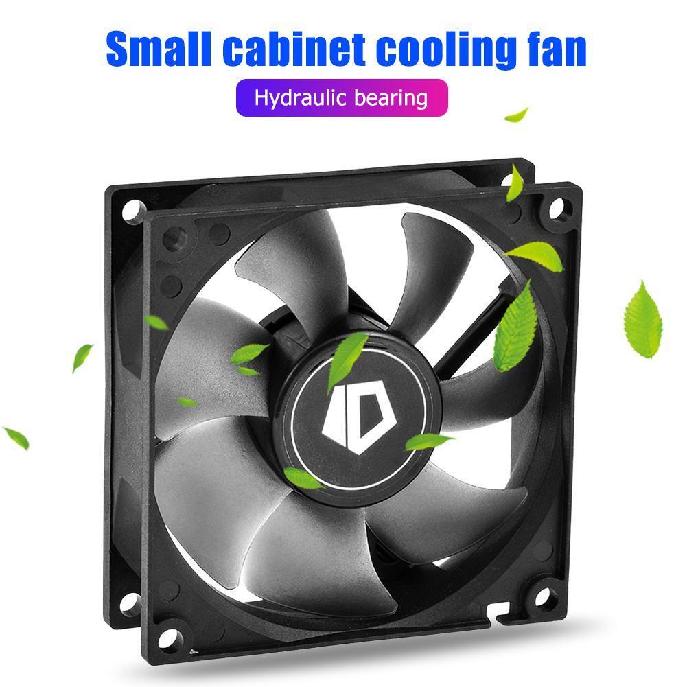 ID-COOLING NO-8025-SD 80mm Quiet 3 Pin Desktop PC Case Small Cooling Fan