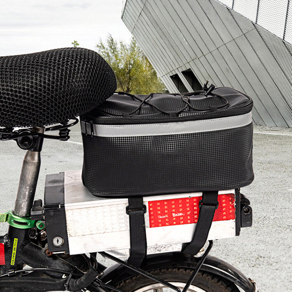 7L Waterproof Bike Backseat Trunk Bag Large Capacity Bicycle Rear Seat Bags