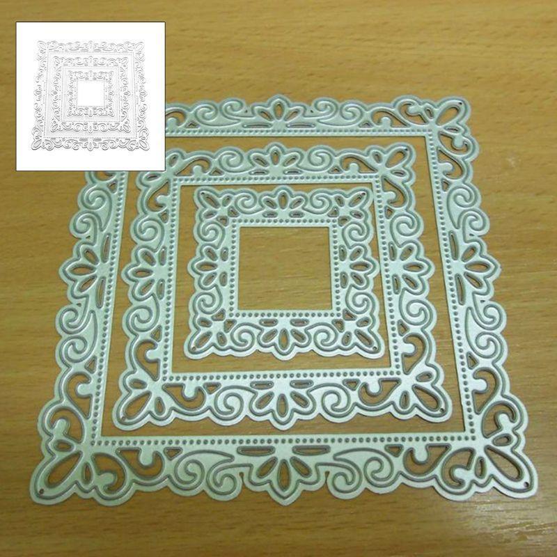 Frame Metal Cutting Die Stencil Lace Die Cuts Embossing Script Dies Stencils