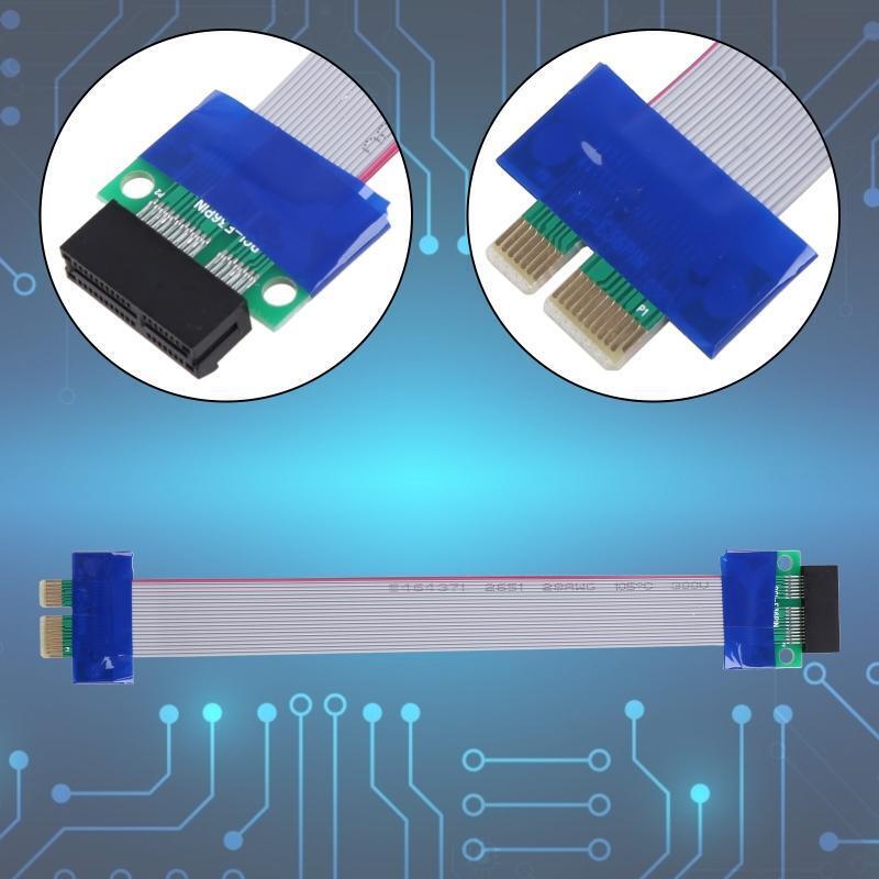 PCI-E 4x Extender Adapter Cord PCI E Graphics Card Extension Cable Male Female