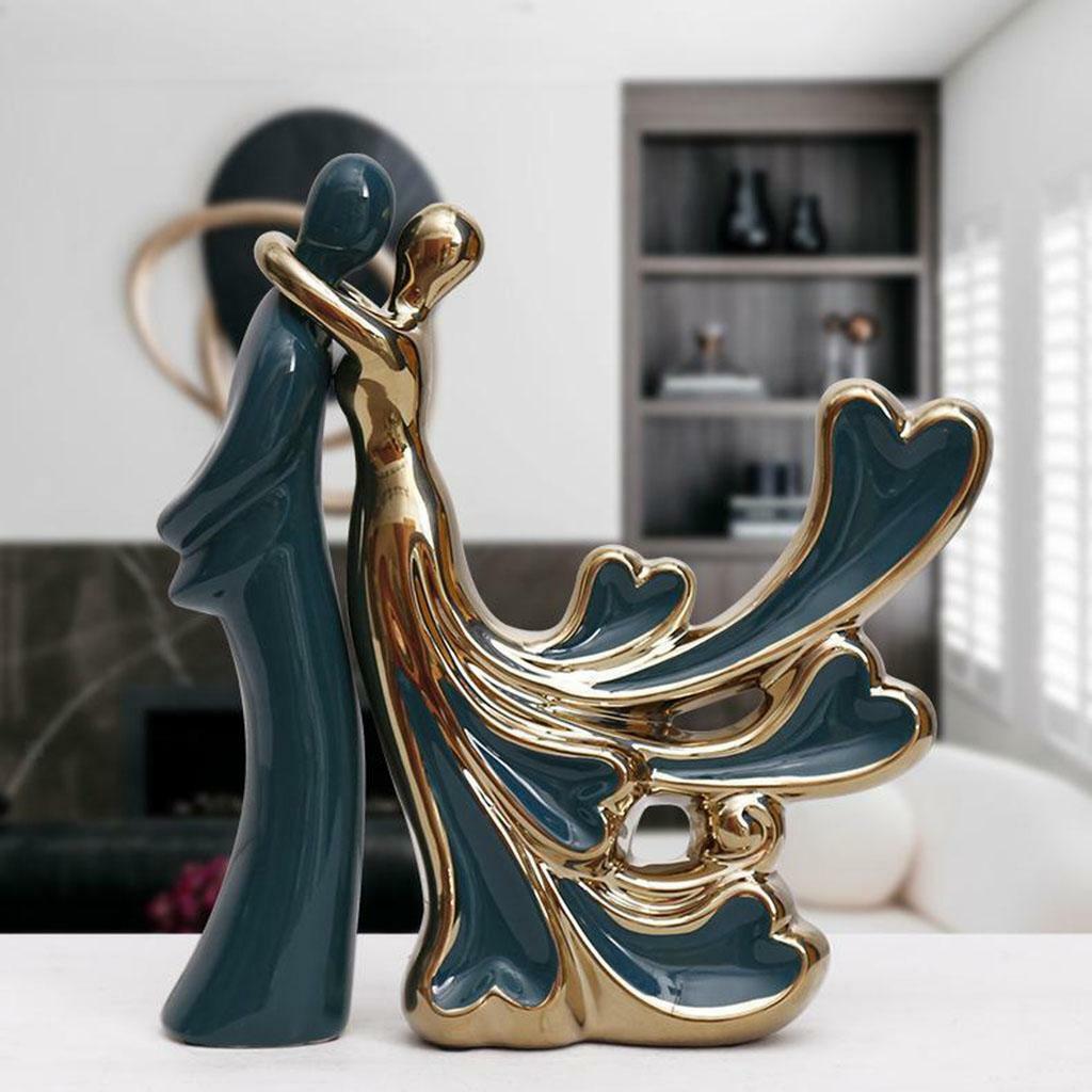 Tabletop Sculpture Desktop Decoration  Statue Present Couple