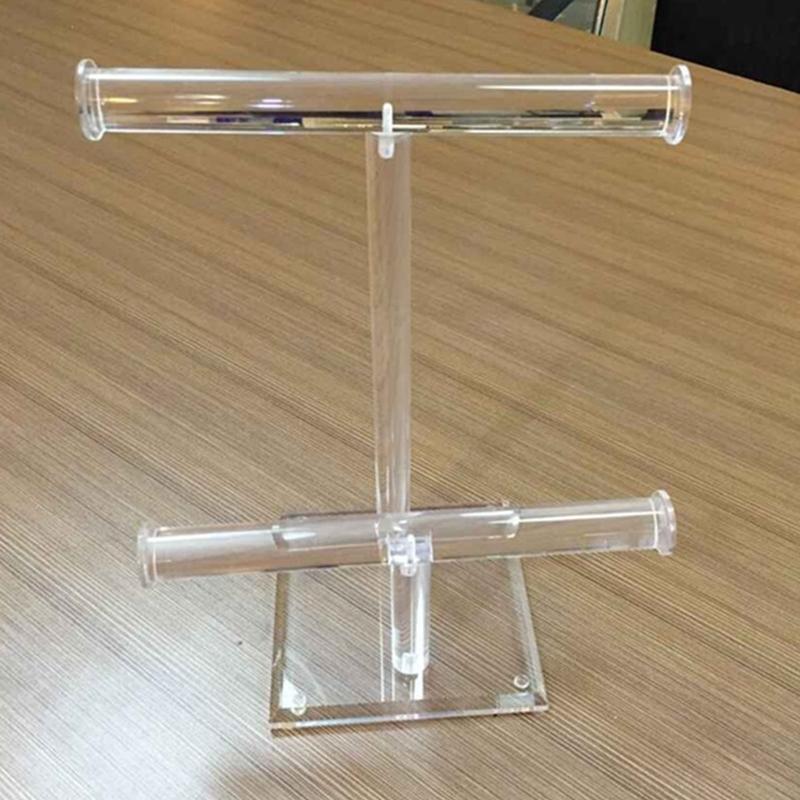 2 Tier T-Bar Jewelry Display Bracelet Display Holder Stand Display Organizer