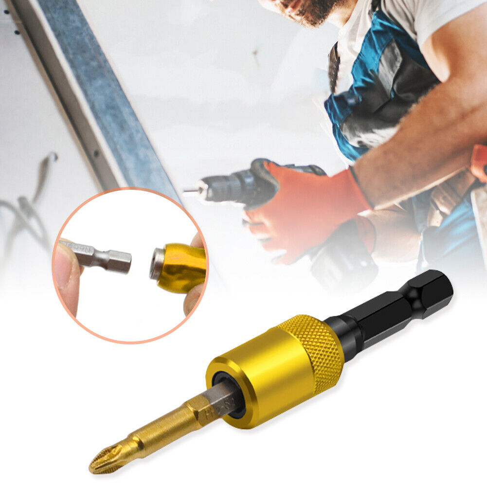 60mm Electric Drill Screwdriver Batch Extension Bit Adapter Rod (Yellow)