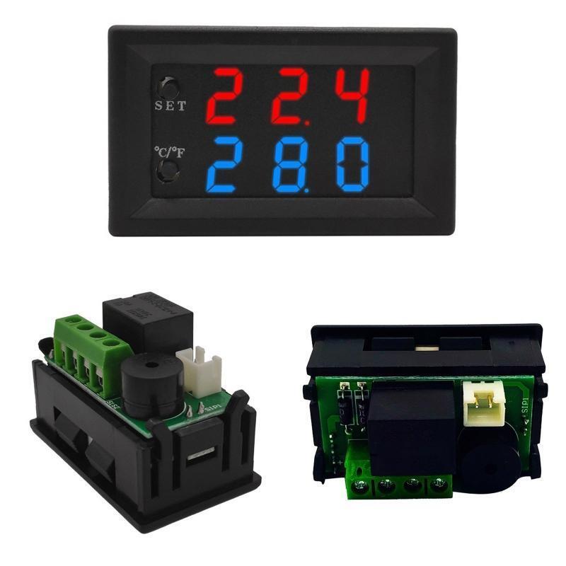 DC 12V Electronic Temperature Controller Heating/Cooling Thermostat Control