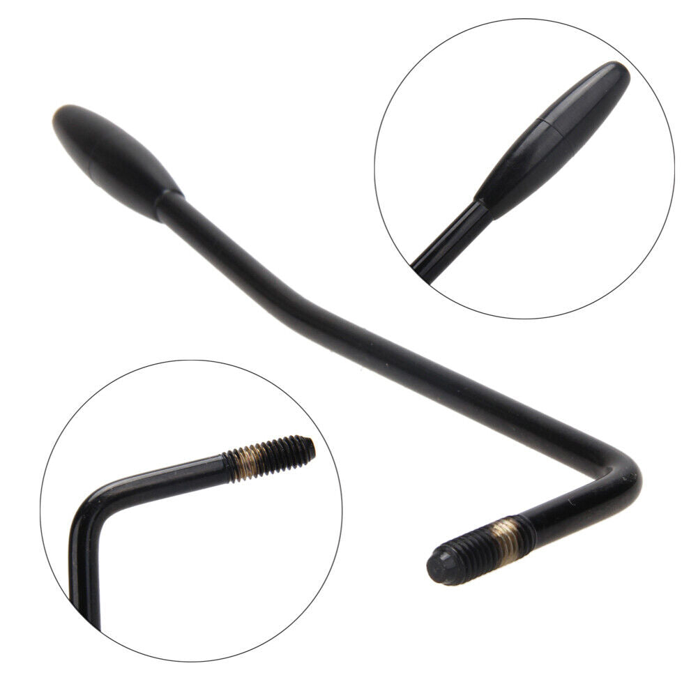 6mm Tremolo Arm Whammy Bar w/ Tips Electric Guitar Instruments Part (Black)