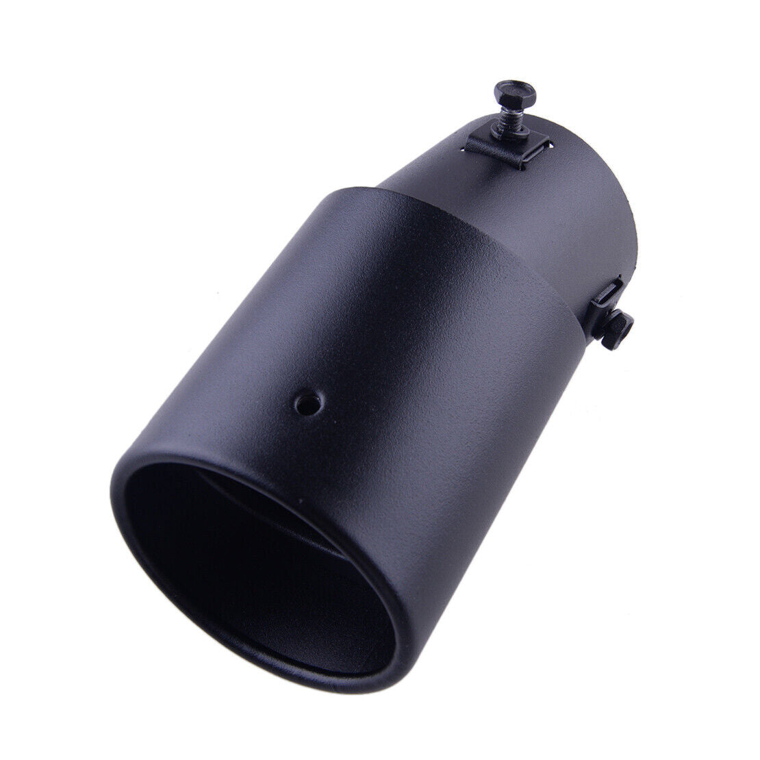 Car Matte Black 62mm Exhaust Pipe Bend Muffler Tip Tail Throat Stainless Steel