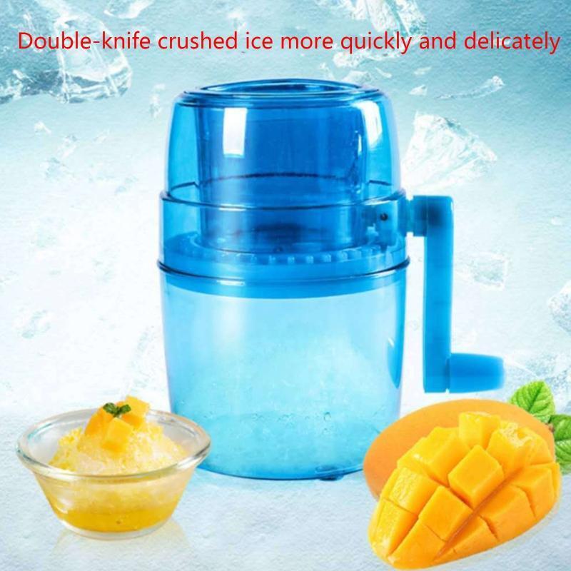 Handle DIY Ice Crusher Manual Portable Ice slush Maker home Snow Cone Smoothie