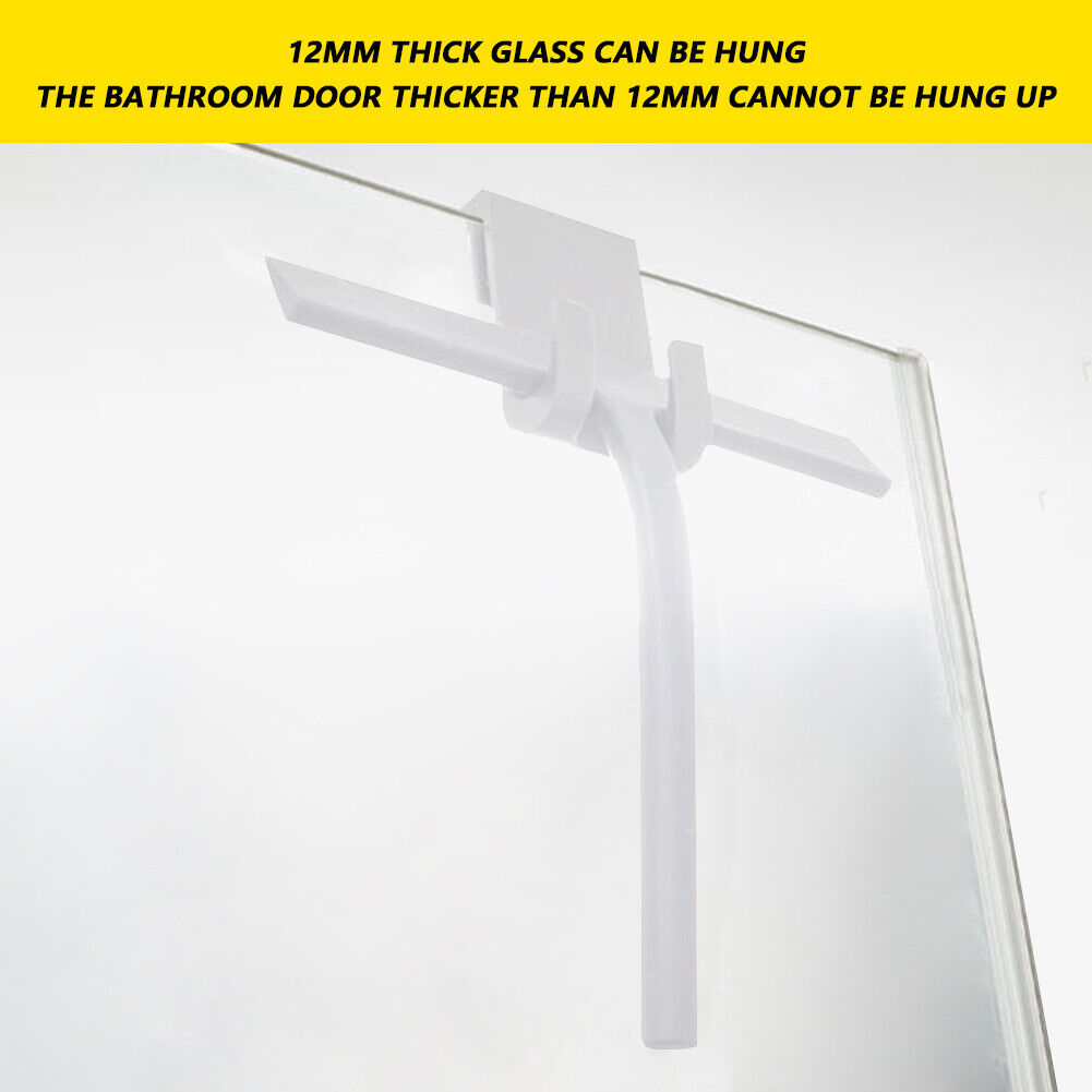 Silicone Soft Glass Wiper with Hook Bathroom Window Cleaning Squeegee Brush