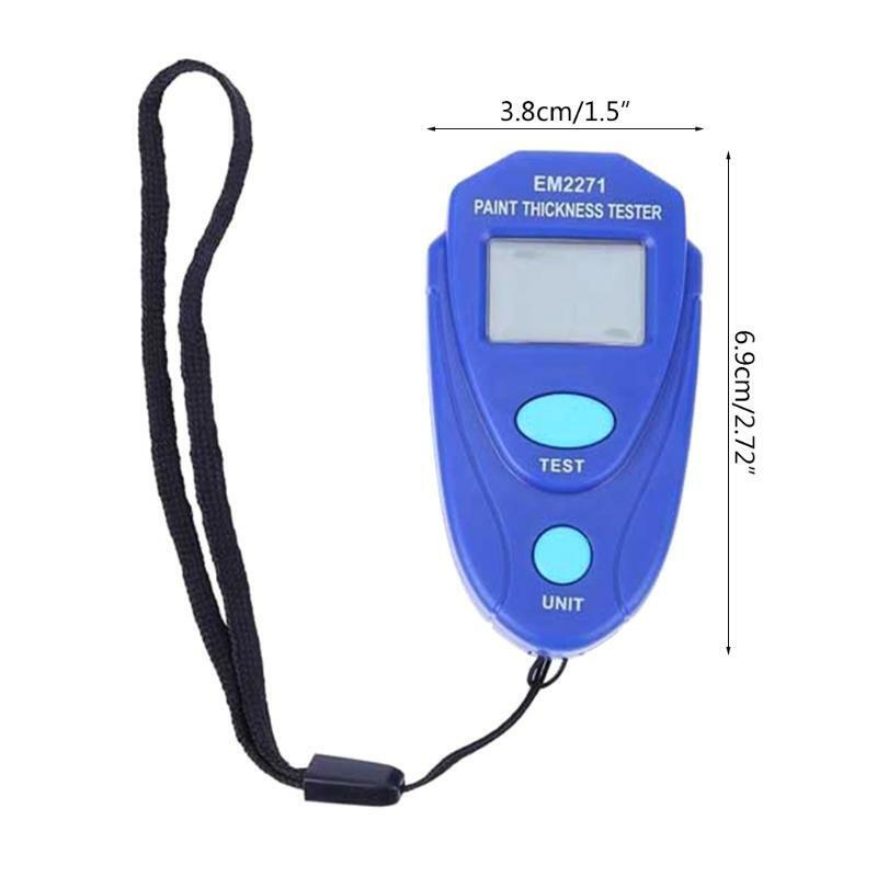 Digital Painting Thickness Meter Mini LCD Car Coating Thickness Gauge Portable