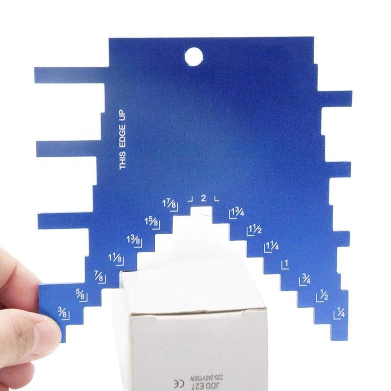 Upgraded 2 in 1 Step Depth Gauge for Router & Table Saw Aluminum Step Depth