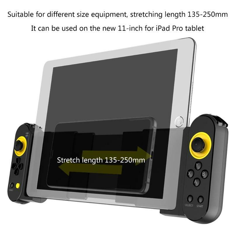 Wireless for -Android/iOS Game Controller, Retractable Mobile Controller Gamepad