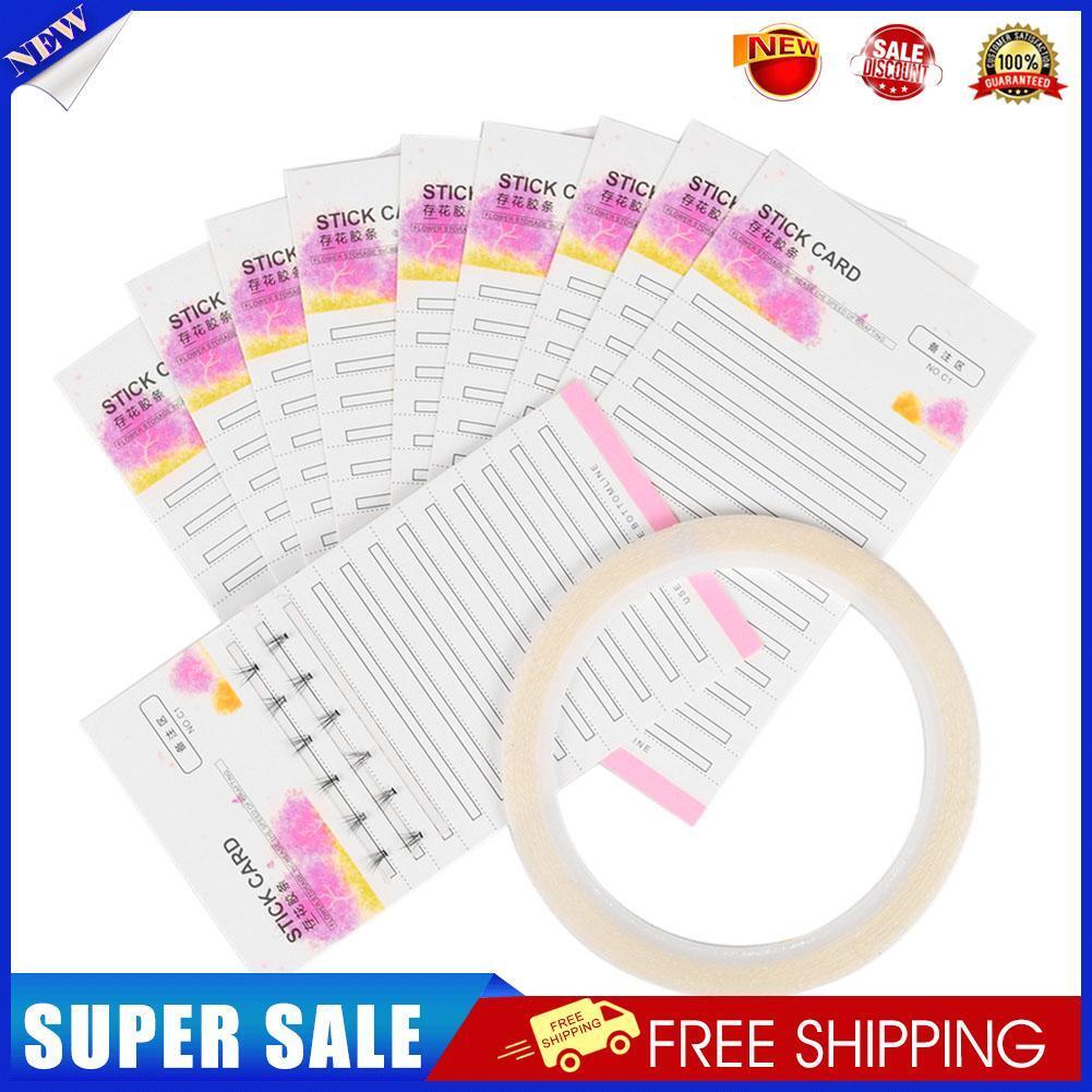 Makeup Eyelash Extension Storage Card Fans Volume Lash 2mm Sticky Strip