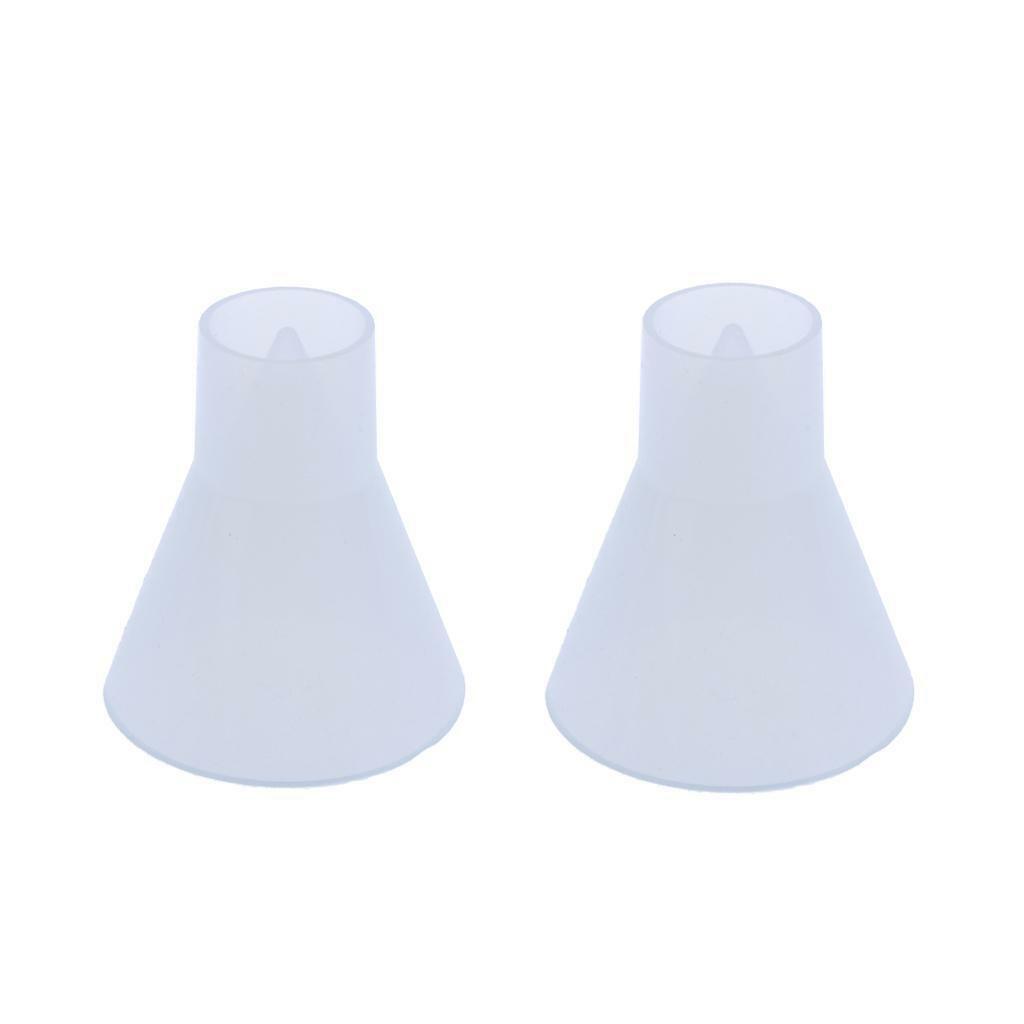 Set of 2 Cone Shaped Silicone Molds Art Casting Jewelry Making 50mm and 60mm