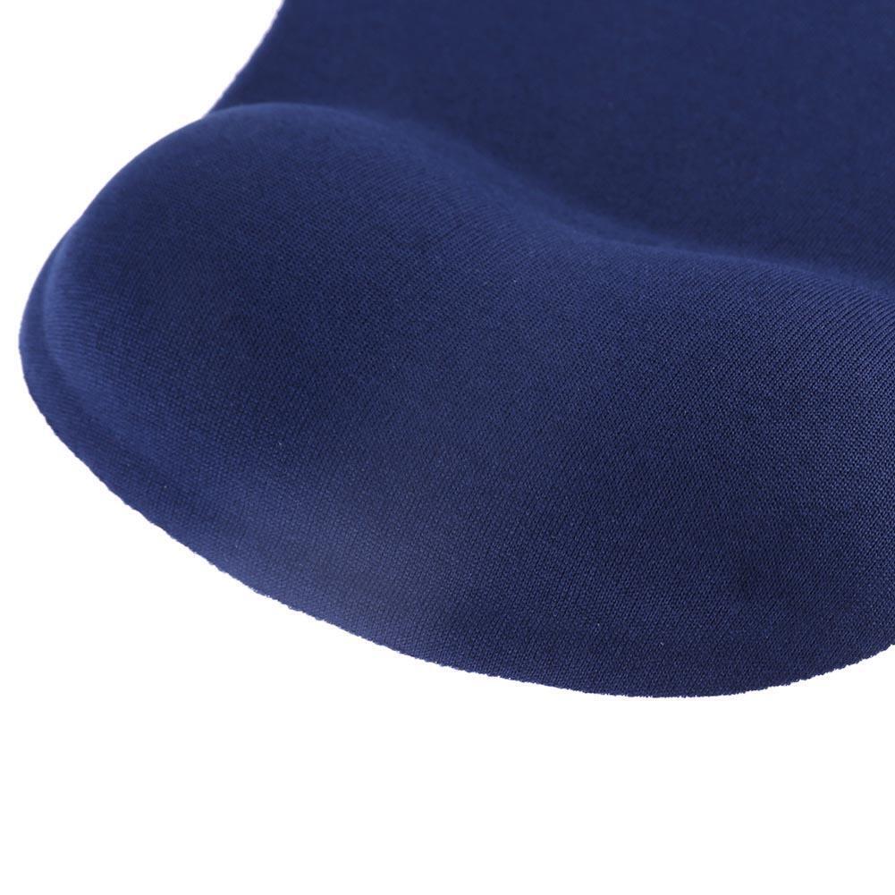 Silicone Wrist Rest Support Mouse Pad PU Anti-slip Hand Pillow(Dark Blue)