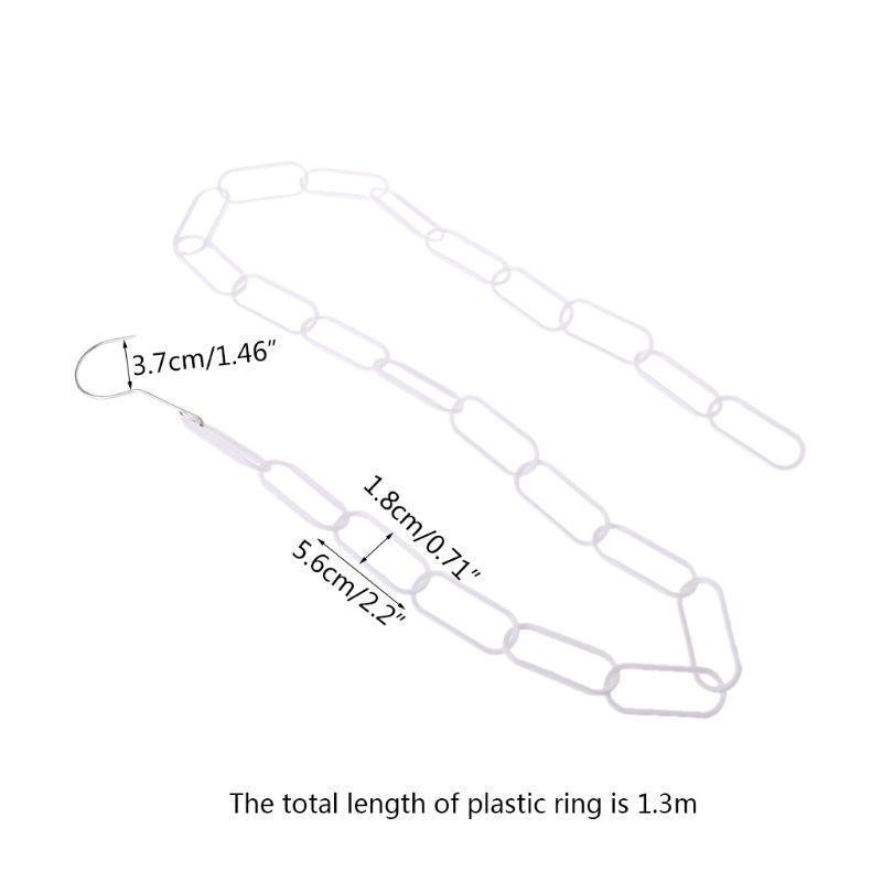 Plastic Clothes Market Shop Display Hanging Chain Hooks With 23 RingsHanger