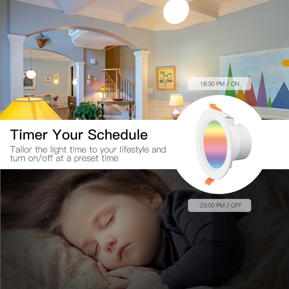 7W WiFi Smart RGBW LED Down Light for Home Automation Alexa Google Home