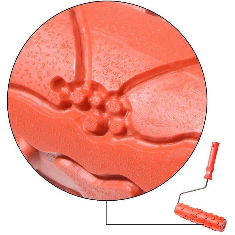 Decorative Rubber Roller DIY Patterned Paint Roller Decorative Art Roller