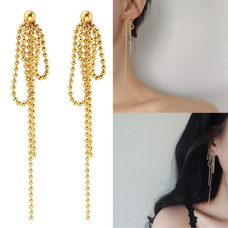 Long Threader Dangle Drop Earrings for Girls Earring Fashion Women Jewelry
