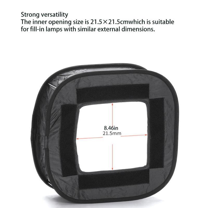 LED Light Panel Softbox Flash Diffuser Soft Box for 540/660 8.46x8.46in Opening