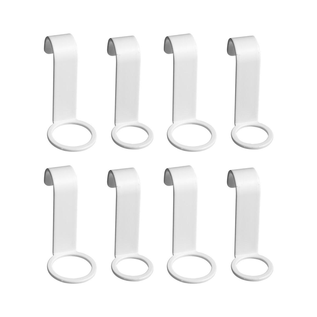 8Pcs  Gel Bottle Rack Hook Plastic Shampoo Holder Hook for Bathroom