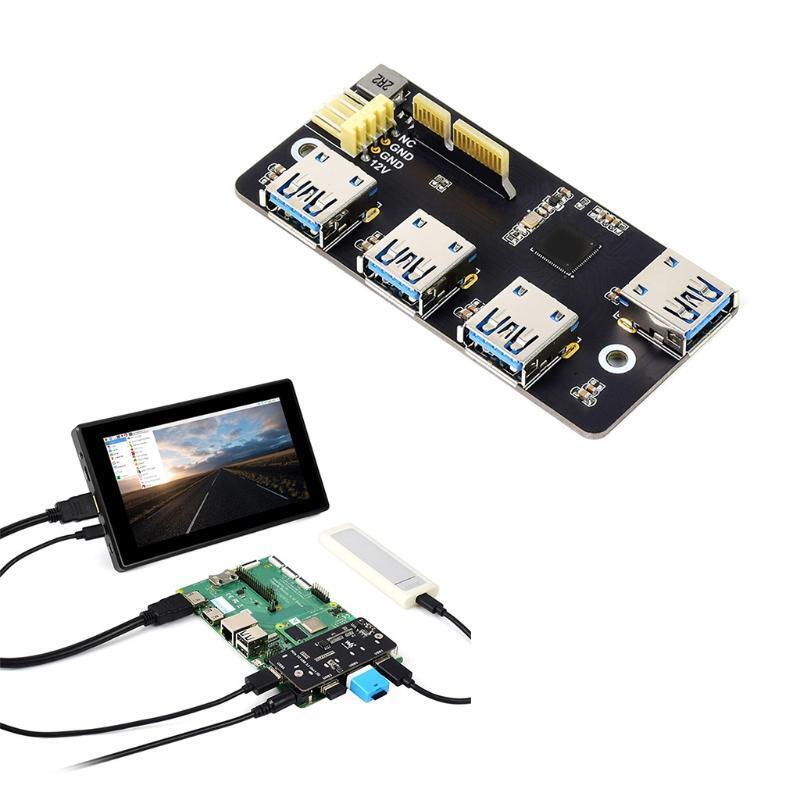 Compute Module 4 IO Board Adapter 4x HS USB for Raspberry Pi Compute Module4 CM4