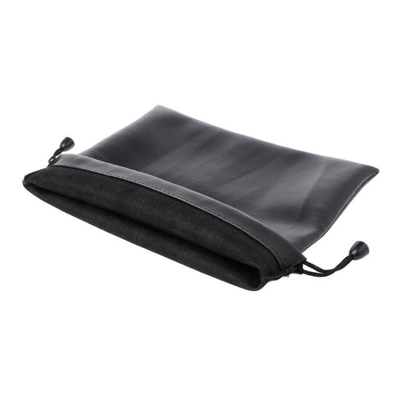 Black Large Capacity Storage PU Headphones Bags Carrying Bags for Big Headband