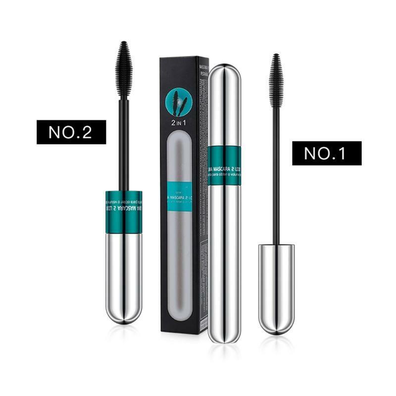 4D Silk Fiber Lash Mascara,2in1 Thrive Mascara Waterproof Mascara for Eye Makeup