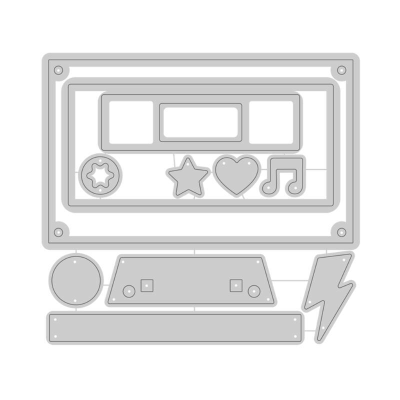 Music Player Metal Cutting Dies Craft Die Cuts Stencil DIY Scrapbooking Album