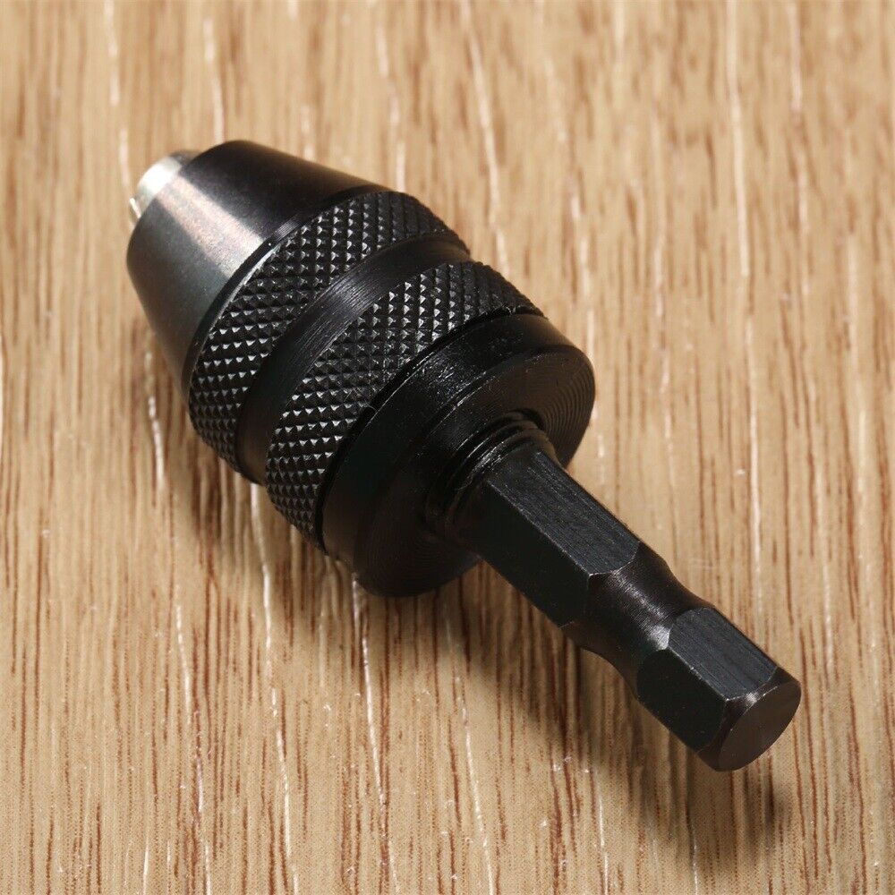 0.3-3.6mm Keyless Drill Bit Chuck Plug Impact Driver Adapter Converter Hex Shank