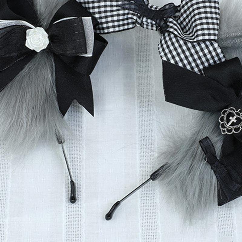 Lovely Headband Cartoon Animals Ear Shaped Hairhoop for Women Girl Photoshoot