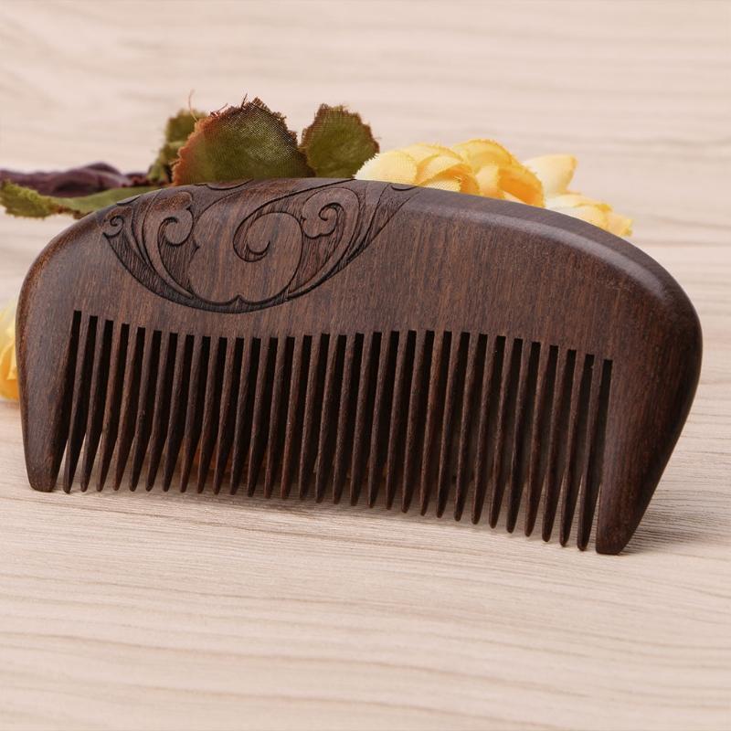 Pro Hairdressing Anti-static Fragrant Natural Wood Wooden Hair Care Comb
