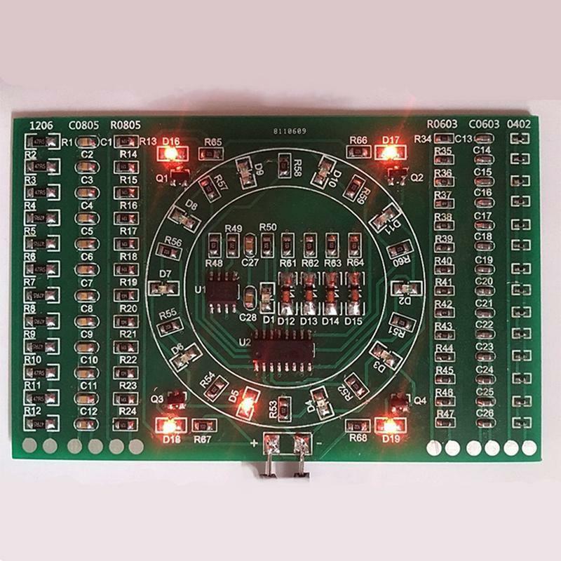 SMD Flashing LED Components Soldering Practice Board Skill Electronic Circuit