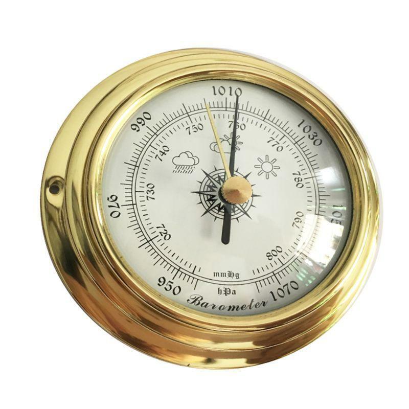 4 Inches 4 PCS/set Thermometer Hygrometer Barometer Watches Clock Copper Shell