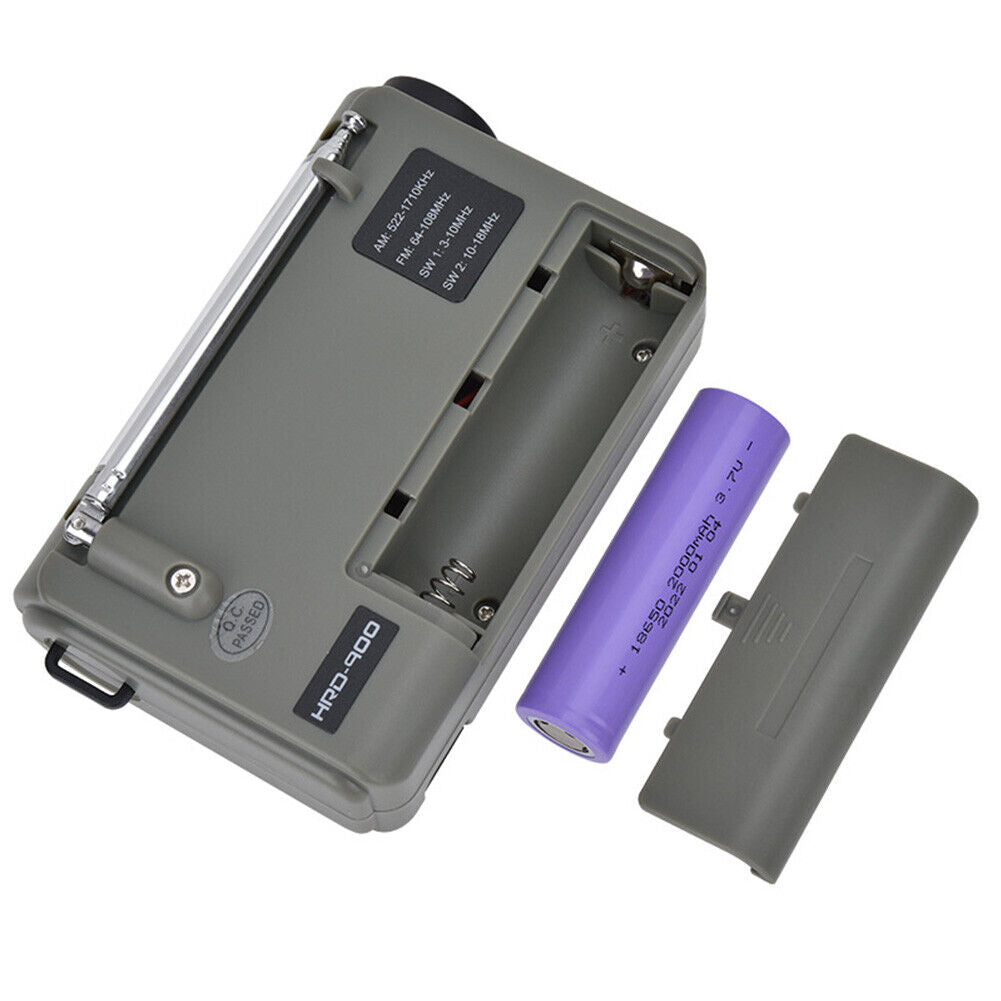 Full Band Solar Powered AM/FM/SW Radio Emergency LED Flashlight Power Bank