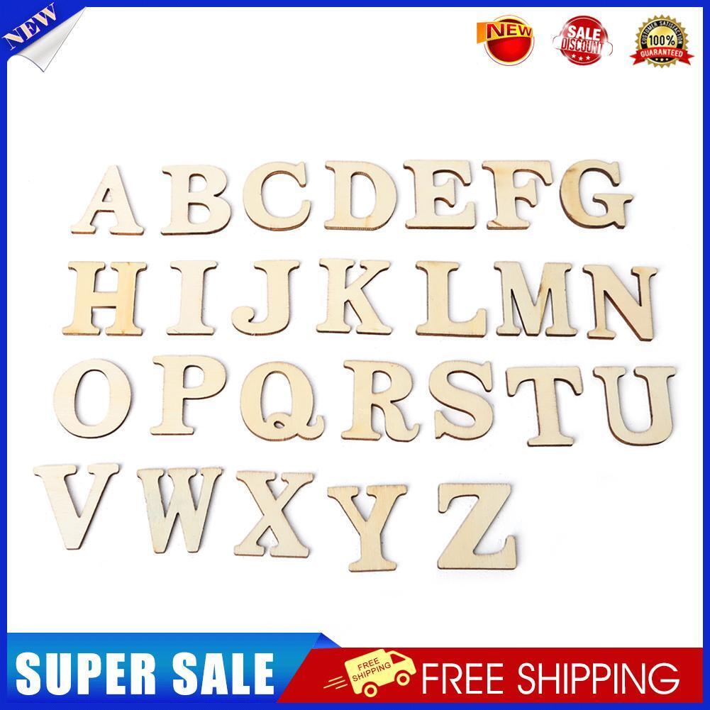 Wooden Letters Alphabet for DIY Scrapbooking Art Craft Scatter Home Decor