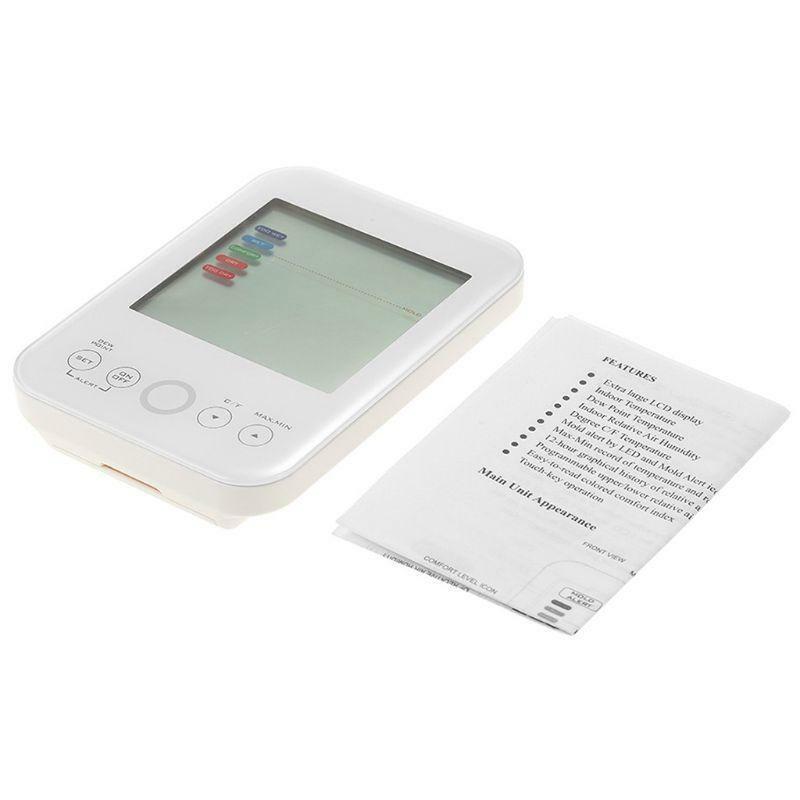 Digital Hygrometer Thermometer Weather Station with Mold alarm Wet Dry Monitor