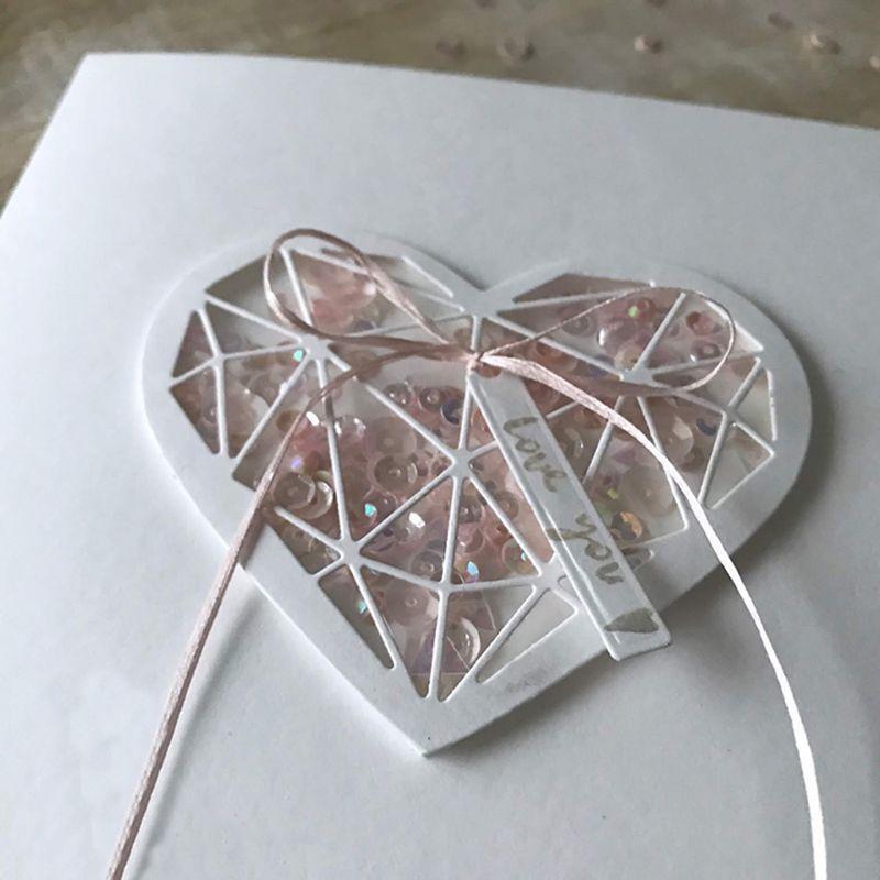 Heart Sewing Metal Cutting Dies Stencil Scrapbooking DIY Album Stamp Paper Card