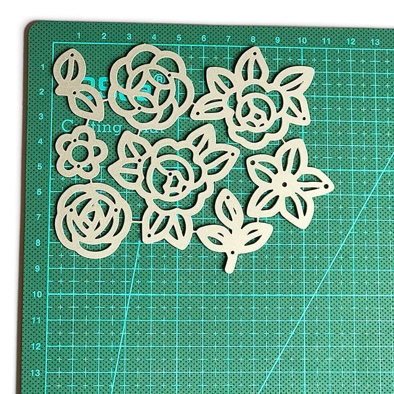 Flowers Leaves Metal Cutting Dies Handmade Crafts Projects Art Creation Supplies