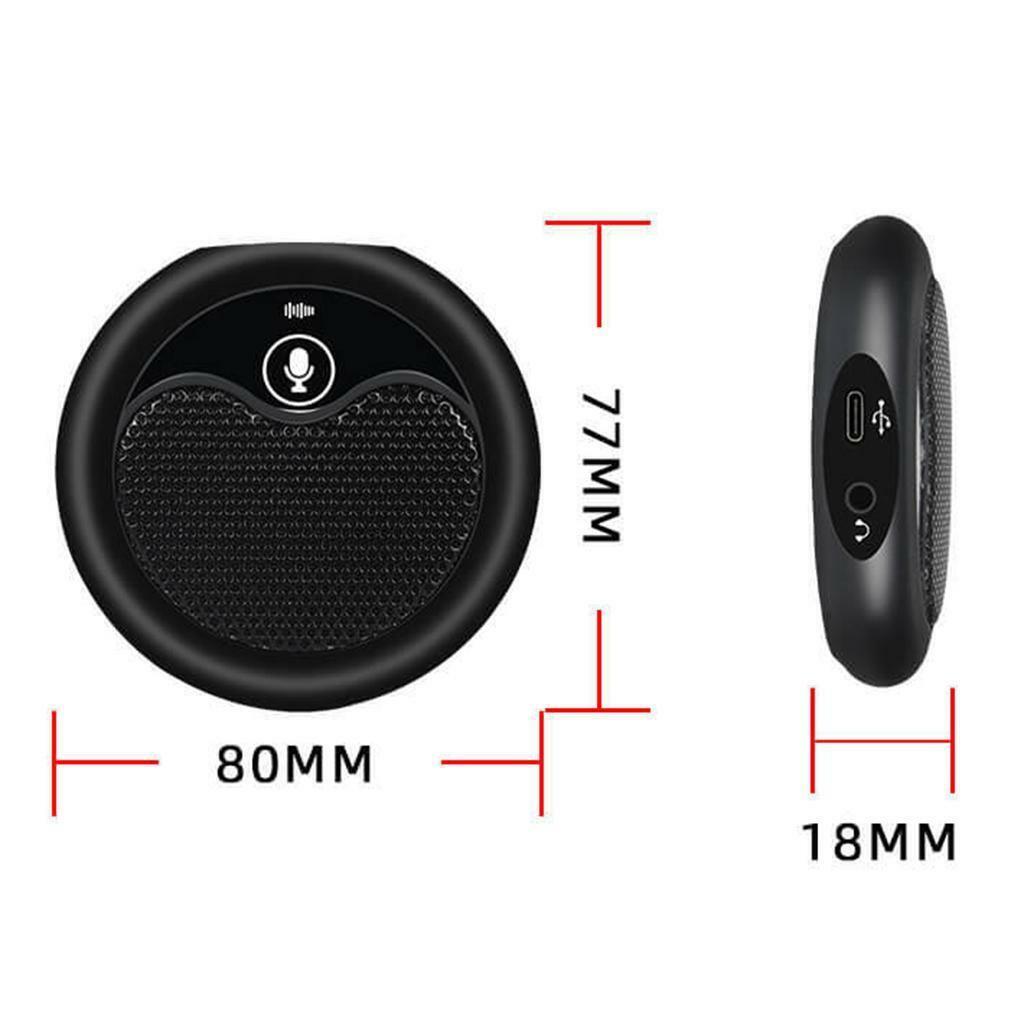 USB Conference Microphone with Mute Stereo for Chatting Webinar Computer