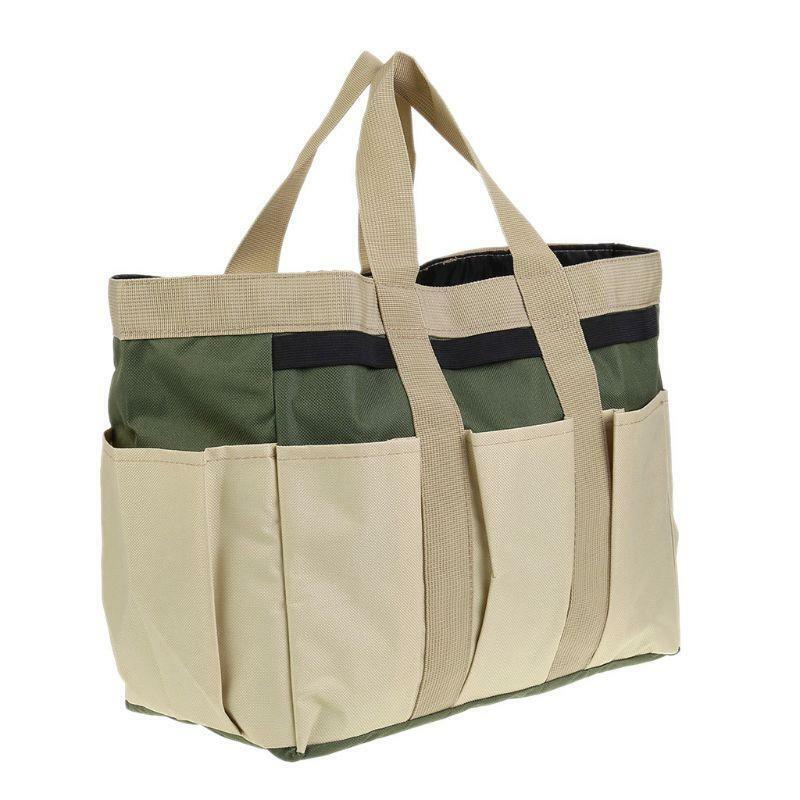 Multi-function Oxford Cloth Garden Plant Tool Bag Pouch 8 Pockets Tote Organizer